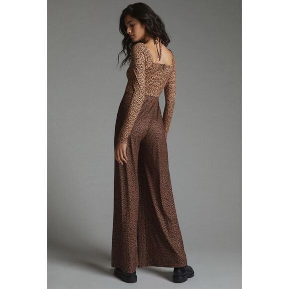 NWT Free People x Hutch Floral Copper Jumpsuit Size Medium - Picture 3 of 10